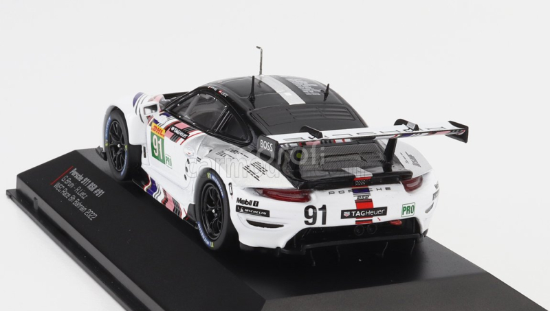 Ixo-models Porsche 911 Rsr-19 Goodbye Team Porsche Gt N 91 Last Race Wec 8h Bahrain 2022 Gianmaria Bruni - Richard Lietz 1:43 Bílá Černá