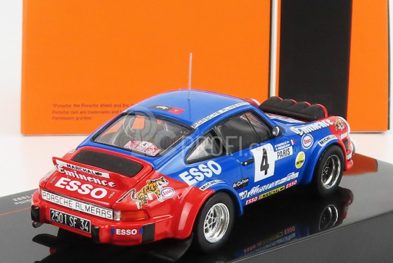 Ixo-models Porsche 911sc (night Version) N 4 Rally Montecarlo 1982 1:43, modročervená