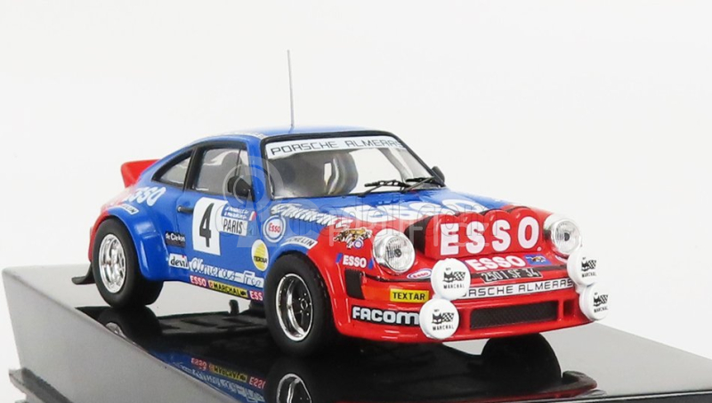 Ixo-models Porsche 911sc (night Version) N 4 Rally Montecarlo 1982 1:43, modročervená