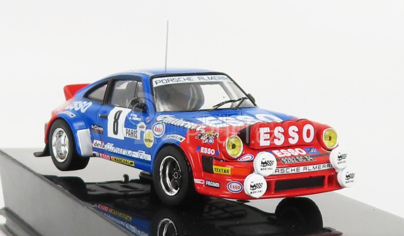 Ixo-models Porsche 911sc (night Version) N 8 Rally Montecarlo 1982 1:43, modročervená