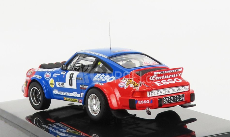 Ixo-models Porsche 911sc (night Version) N 8 Rally Montecarlo 1982 1:43, modročervená