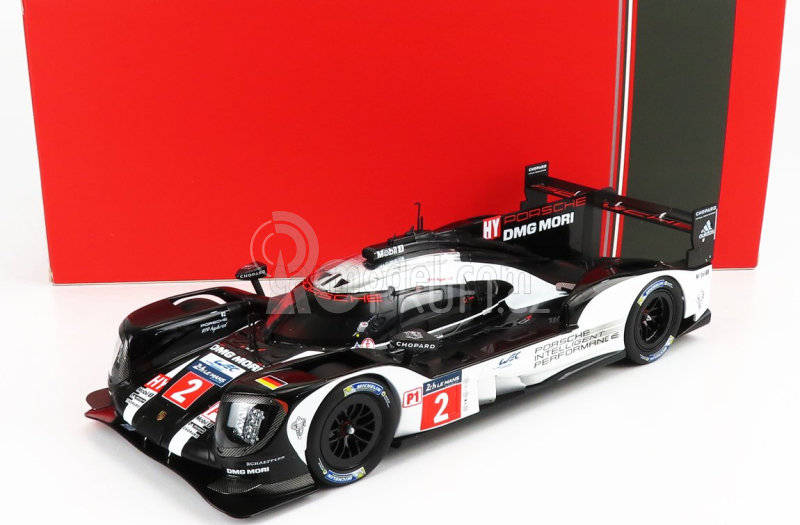 Ixo-models Porsche 919 Hybrid 2.0l Turbo Team Porsche N 2 1:18, černobílá