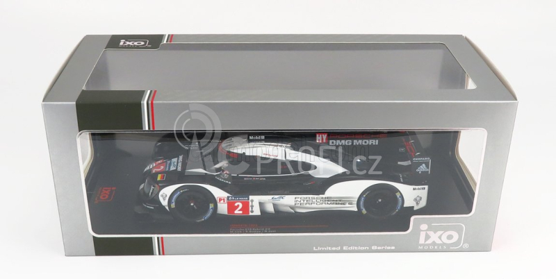 Ixo-models Porsche 919 Hybrid 2.0l Turbo Team Porsche N 2 1:18, černobílá