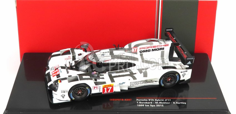 Ixo-models Porsche 919 Hybrid 2.0l Turbo V4 Team Porsche N 17 1:43, bílá