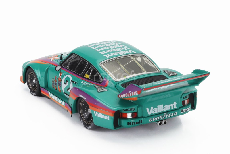 Ixo-models Porsche 935/77a 930 Team Vaillant Kremer N 2 2nd Drm Zolder 1978 Bob Wollek 1:43 Světle Zelená