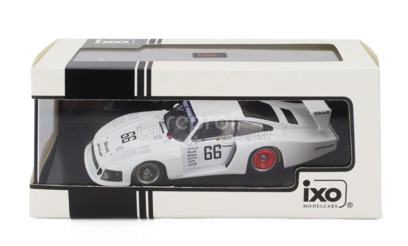 Ixo-models Porsche 935/78 930 Team Joest Racing N 66 3rd Place Drm Zolder 1981 Jochen Mass 1:43 Bílá