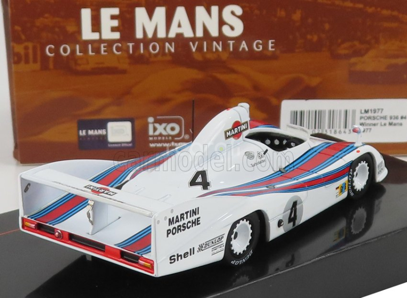 Ixo-models Porsche 936/77 2.1l Twin Turbo Team Martini Racing Porsche System N 4 Winner 24h Le Mans 1977 Jacky Ickx - Hurley Hywood - Jurgen Barth 1:43 Bílá Červená Modrá