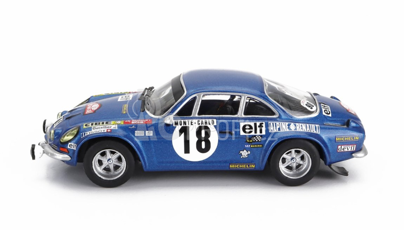 Ixo-models Renault Alpine A110 1800s N 18 Winner Rally Montecarlo 1973 1:43, modrá