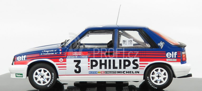 Ixo-models Renault R11 Turbo N 3 Rally Tour De Corse 1987 1:43, modrobílá
