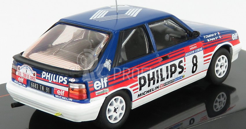 Ixo-models Renault R11 Turbo N 8 Rally Tour De Corse 1987 1:43, modrobílá