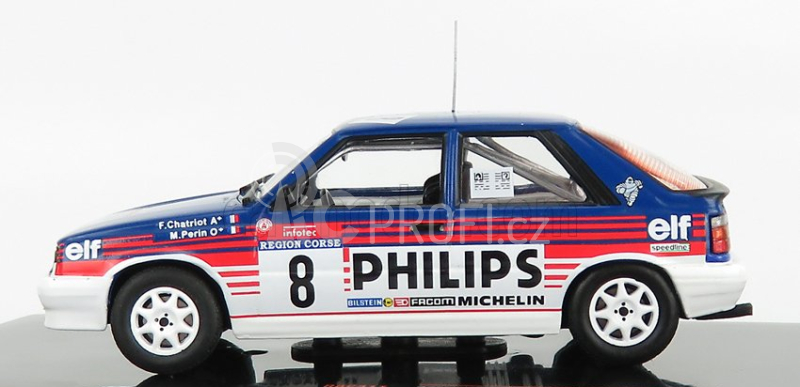 Ixo-models Renault R11 Turbo N 8 Rally Tour De Corse 1987 1:43, modrobílá