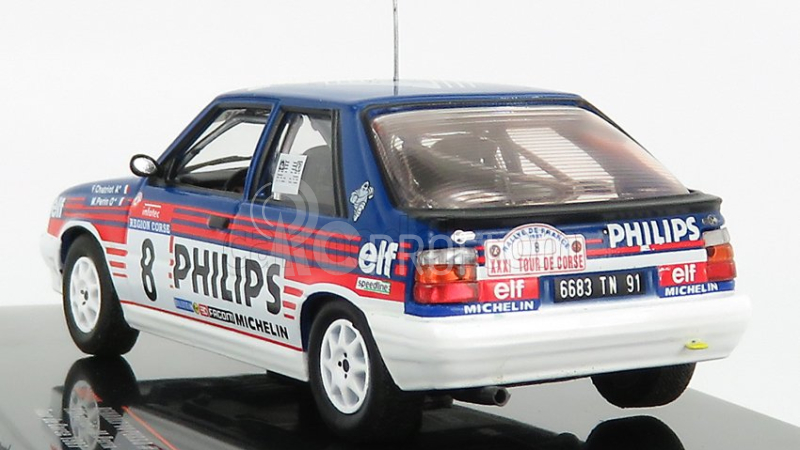 Ixo-models Renault R11 Turbo N 8 Rally Tour De Corse 1987 1:43, modrobílá