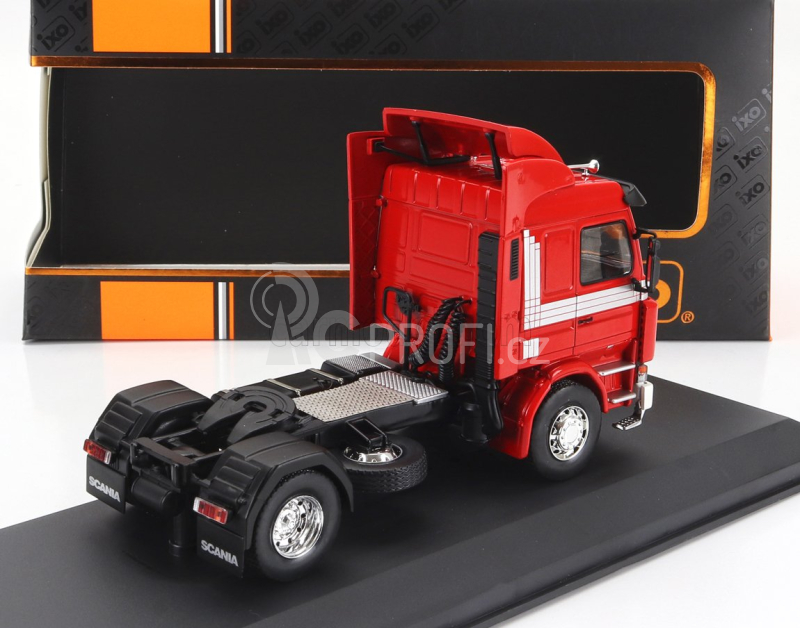 Ixo-models Scania 142m Tractor Truck 2-assi 1981 1:43 Červená Bílá
