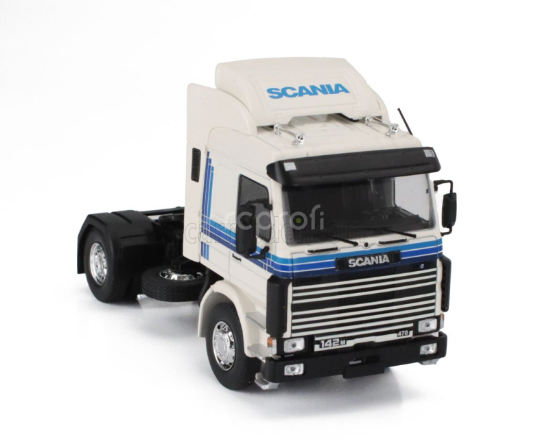 Ixo-models Scania 143m Tractor Truck 2-assi 1987 1:43 Bílá