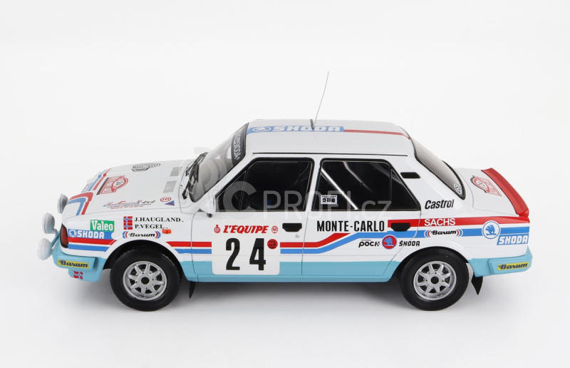 Ixo-models Škoda 130l (night Version) N 24 Rally Montecarlo 1987 1:18, bílá