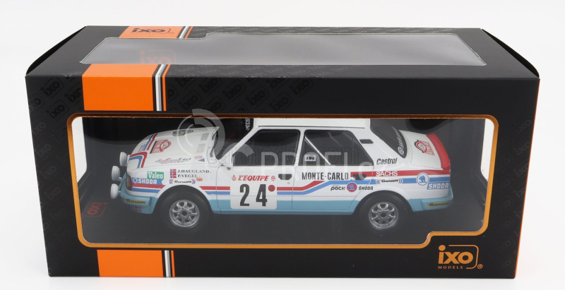 Ixo-models Škoda 130l (night Version) N 24 Rally Montecarlo 1987 1:18, bílá