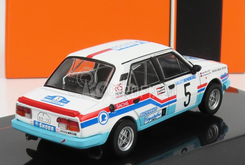 Ixo-models Škoda 130l Team Skoda Gb N 5 Rally Bohemia 1988 1:43, bílá