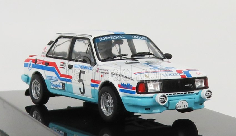 Ixo-models Škoda 130l Team Skoda Gb N 5 Rally Bohemia 1988 1:43, bílá