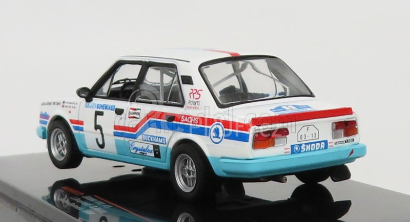 Ixo-models Škoda 130l Team Skoda Gb N 5 Rally Bohemia 1988 1:43, bílá