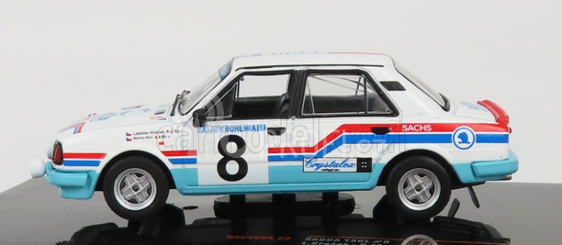Ixo-models Škoda 130l Team Uamk Skoda Mlada Boleslav N 8 1:43, bílá