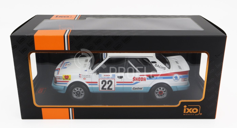 Ixo-models Škoda 130lr N 22 Rally Acropolis 1986 Svatopluk Kvaizar - Jiri Janecek 1:18, bílá
