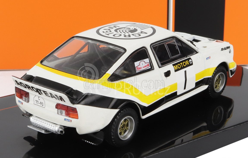 Ixo-models Škoda 160rs Mtx N 1 Rally Pribram 1984 V.Blahna - P.Scovanek 1:43, bílá