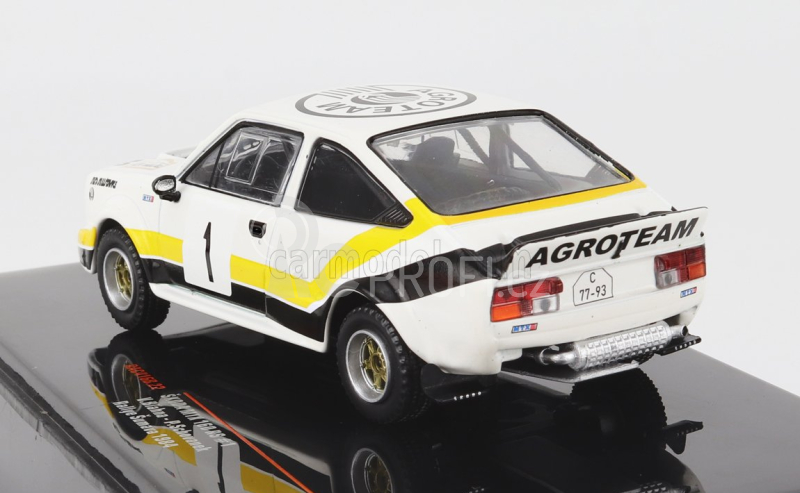 Ixo-models Škoda 160rs Mtx (night Version) N 1 Rally Sumava 1984 1:43, bílá
