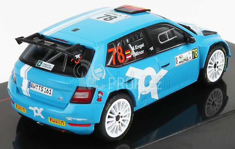 Ixo-models Škoda Fabia R5 Evo N 78 Rally Monza 2020 M.Engel - L.Minor 1:43, modrá