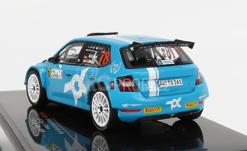 Ixo-models Škoda Fabia R5 Evo N 78 Rally Monza 2020 M.Engel - L.Minor 1:43, modrá