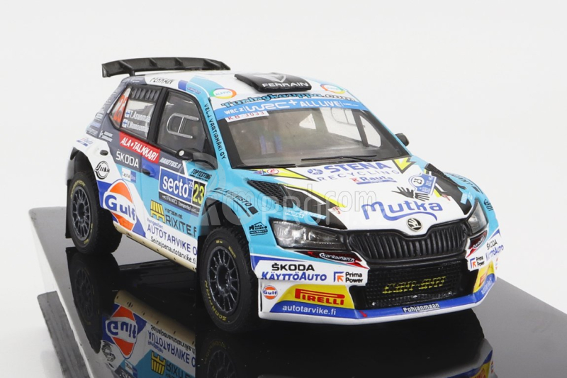 Ixo-models Škoda Fabia Rally2 Evo N 23 Rally Finland 2022 1:43, modrobílá