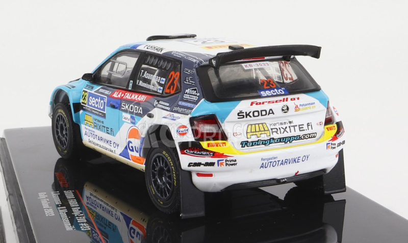 Ixo-models Škoda Fabia Rally2 Evo N 23 Rally Finland 2022 1:43, modrobílá