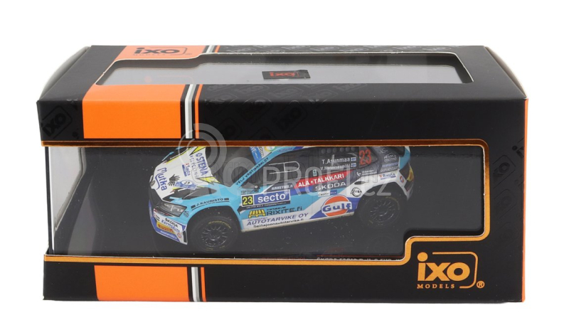 Ixo-models Škoda Fabia Rally2 Evo N 23 Rally Finland 2022 1:43, modrobílá