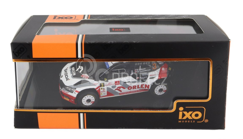 Ixo-models Škoda Fabia Rally2 Evo N 3 Rally Polen 2022 1:43