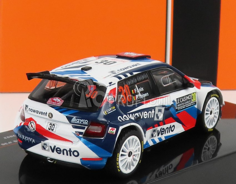 Ixo-models Škoda Fabia Rally2 Evo N 30 Rally Montecarlo 2022 1:43