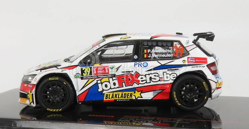 Ixo-models Škoda Fabia Rally2 Evo N 39 Rally Ypres 2021 1:43