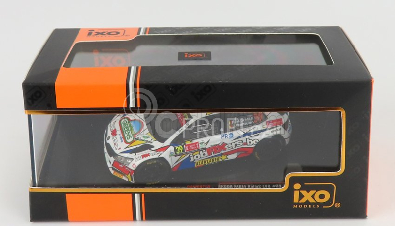 Ixo-models Škoda Fabia Rally2 Evo N 39 Rally Ypres 2021 1:43