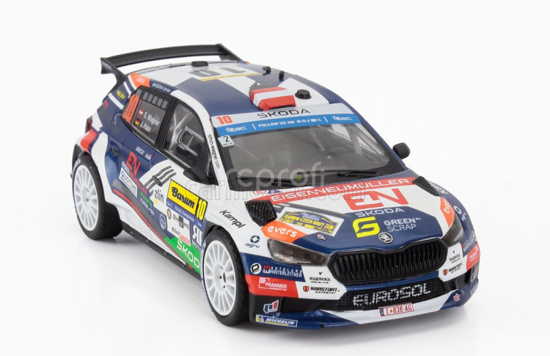 Ixo-models Škoda Fabia Rally2 Evo Team Eurosol Racing Hungary N 10 2th Rally Barum 2024 Simon Wagner - Jara Hain 1:43 Různé