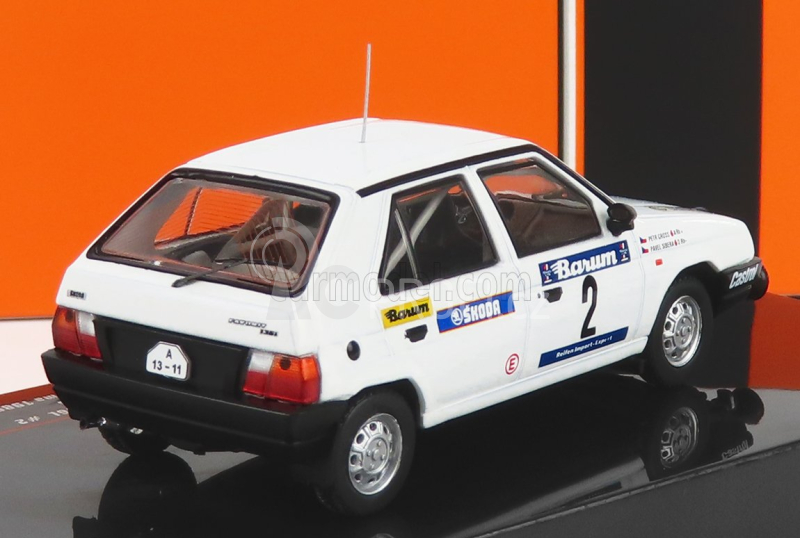 Ixo-models Škoda Favorit 136l N 2 Rally Valasskaa Zima 1989 P.Sibera - P.Gross 1:43 Bílá
