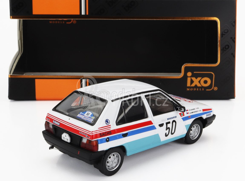 Ixo-models Škoda Favorit 136l N 50 Rally Bohemia 1983 1:43, bílá