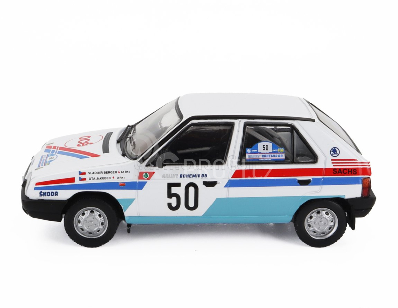 Ixo-models Škoda Favorit 136l N 50 Rally Bohemia 1983 1:43, bílá
