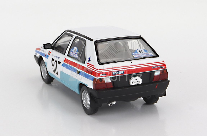 Ixo-models Škoda Favorit 136l N 50 Rally Bohemia 1983 1:43, bílá