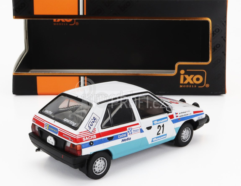 Ixo-models Škoda Favorit 136l (night Version) N 21 Rally Barum 1990 1:43, bílá