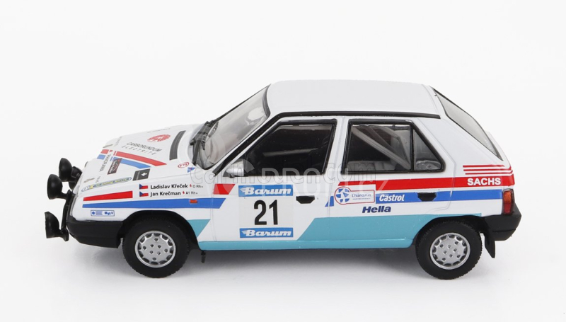 Ixo-models Škoda Favorit 136l (night Version) N 21 Rally Barum 1990 1:43, bílá