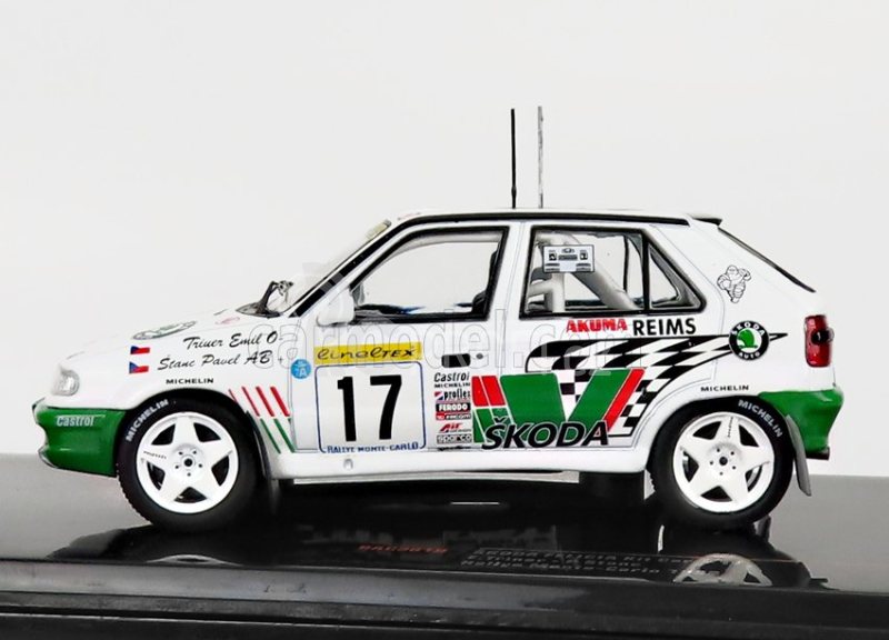 Ixo-models Škoda Felicia N 17 Rally Montecarlo 1996 E.triner - P.stanc 1:43, bílá