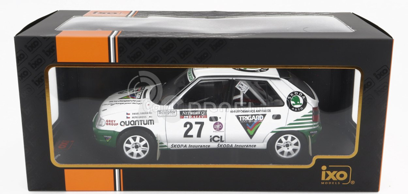 Ixo-models Škoda Felicia N 27 Rally Rac Lombard 1995 P.Sibera - P.Gross 1:18 Bílá Zelená