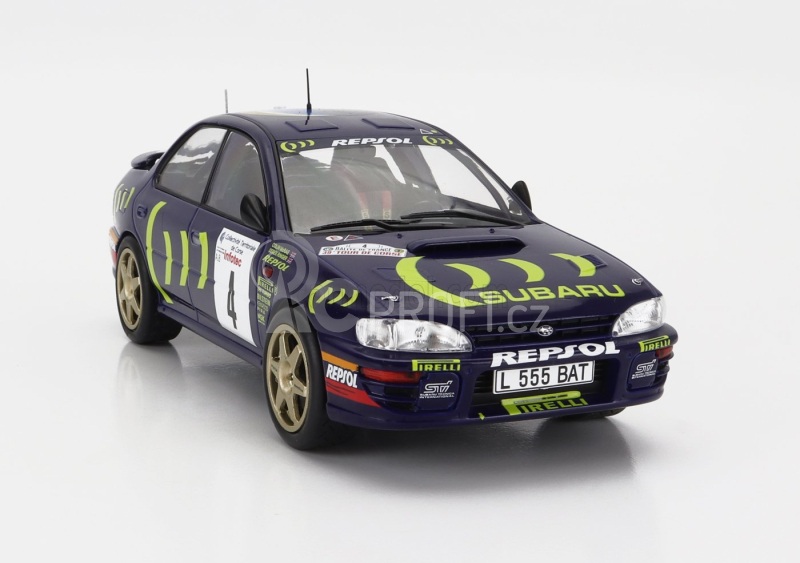 Ixo-models Subaru Impreza 555 Repsol N 4 Rally Tour De Corse 1995 1:24, modrá