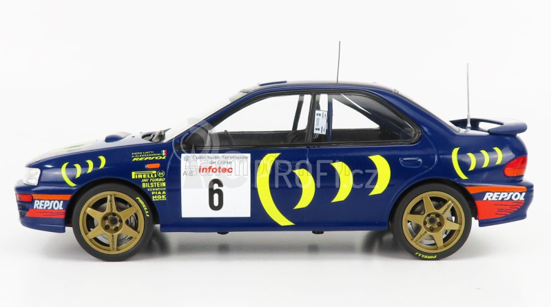 Ixo-models Subaru Impreza 555 Repsol N 6 Rally Tour De Corse 1995 1:18, modrá