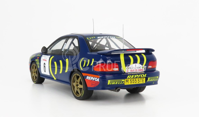 Ixo-models Subaru Impreza 555 Repsol N 6 Rally Tour De Corse 1995 1:18, modrá