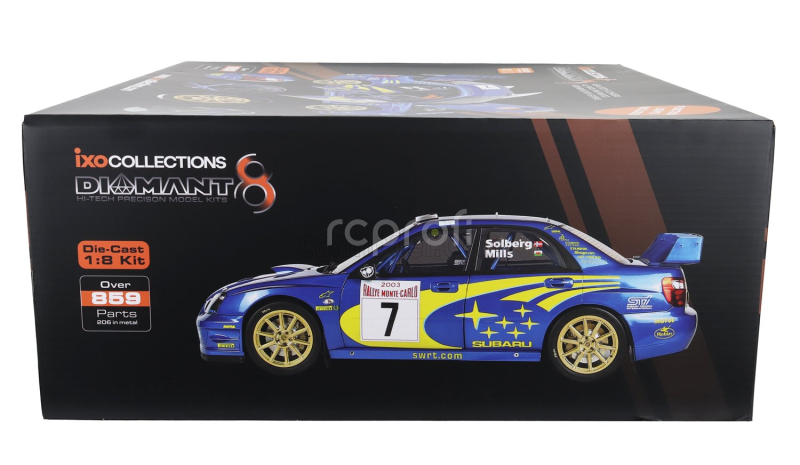 Ixo-models Subaru Impreza S9 Wrc03 Team 555 Subaru Wrt N 7 Rally Montecarlo 2003 Petter Solberg - Phil Mills 1:8 Modrá Se Setkala Se Žlutou