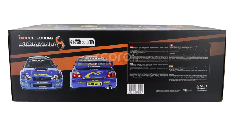 Ixo-models Subaru Impreza S9 Wrc03 Team 555 Subaru Wrt N 7 Rally Montecarlo 2003 Petter Solberg - Phil Mills 1:8 Modrá Se Setkala Se Žlutou